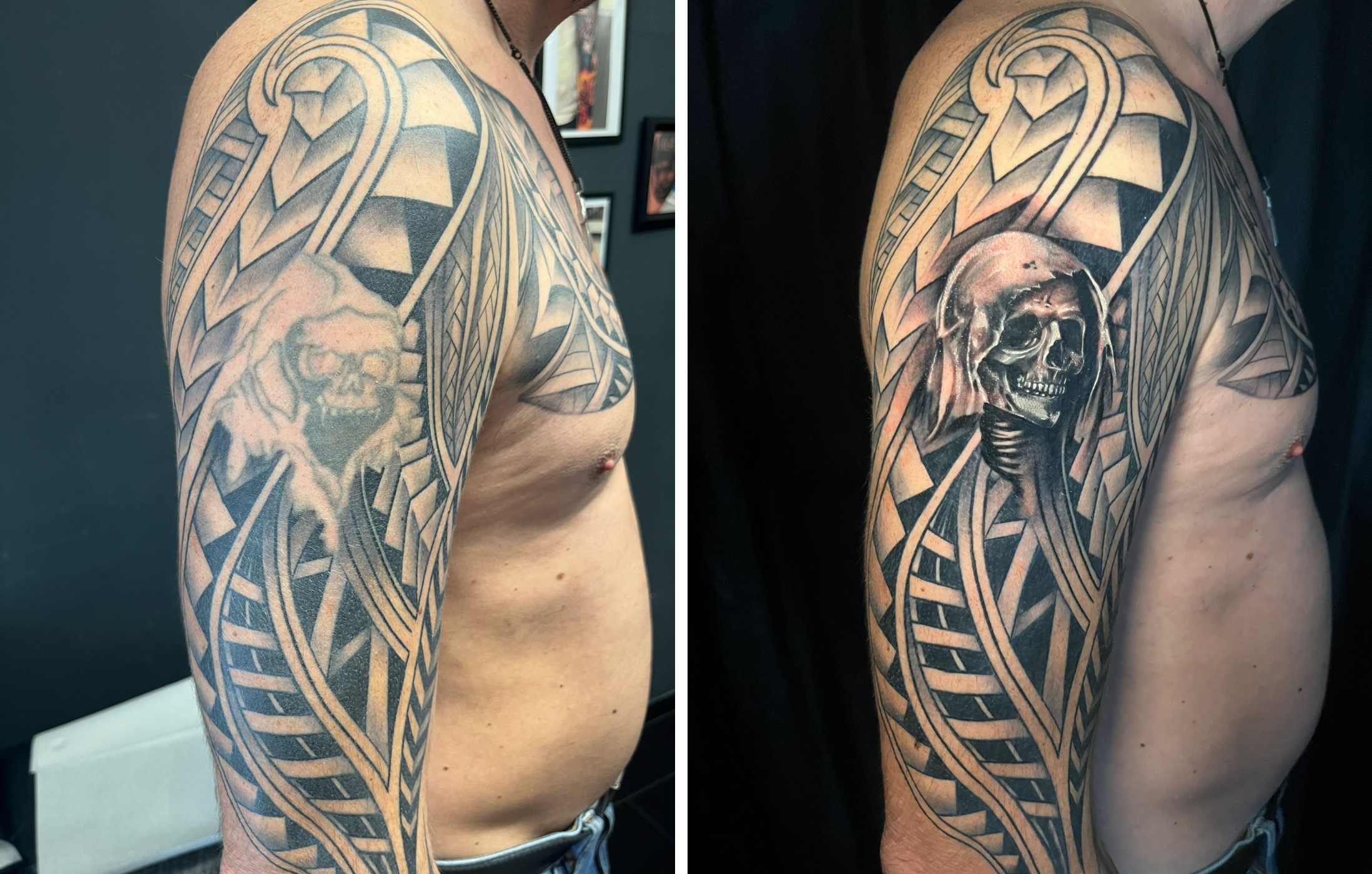 Cover-up Tattoo von Feri