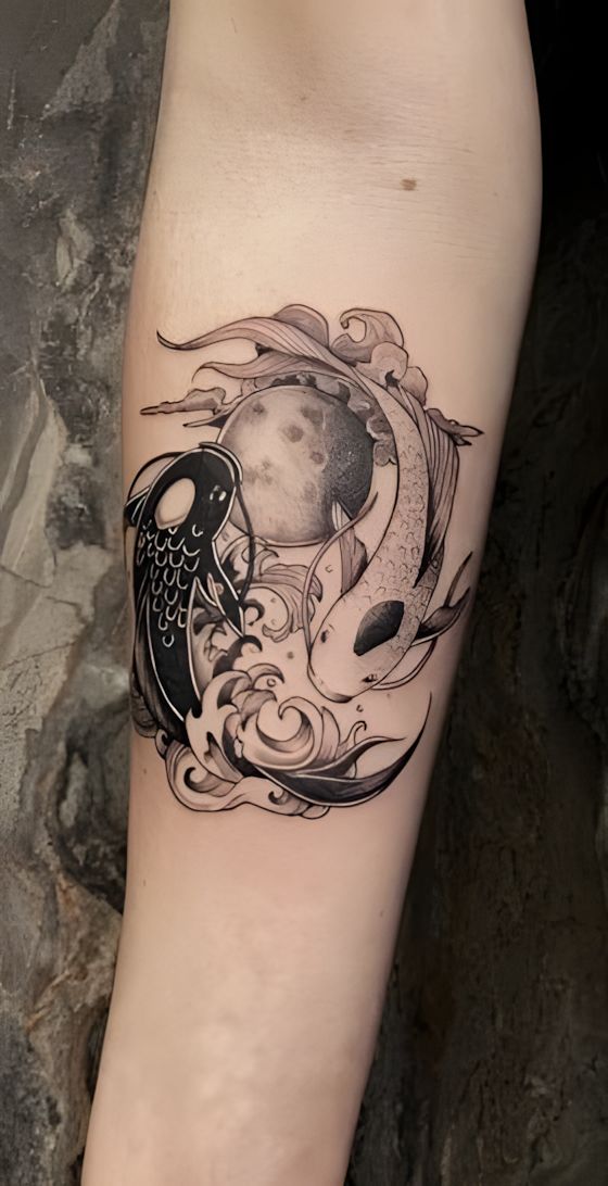 Yin-Yang-Tattoo