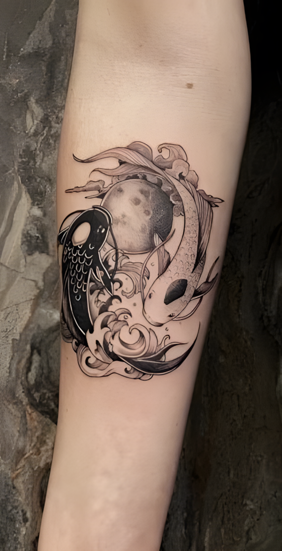 Yin-Yang-Tattoo